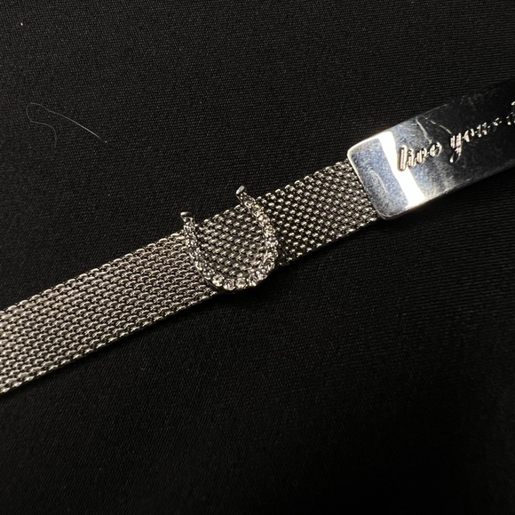 Silver Belt Bracelet with Charms - Picture 3 of 5